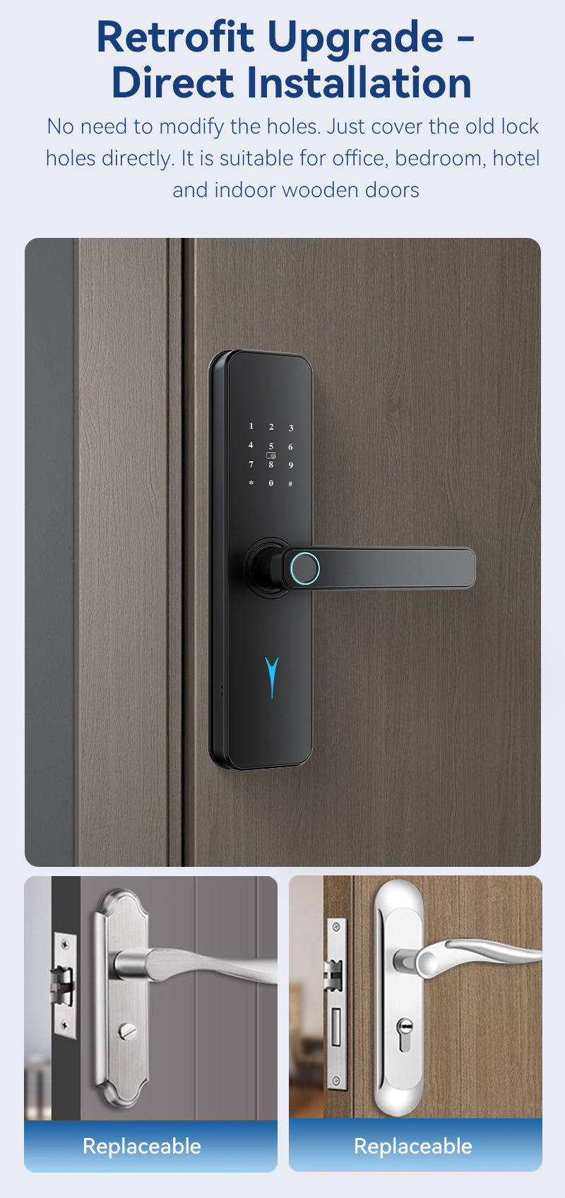 H7 Indoor fingerprint smart lock
