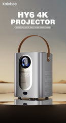 Kalobee Cross-Border HY6Smart Home Theater Projector 4K WIFI for Electric Focus Android 14 New Screen