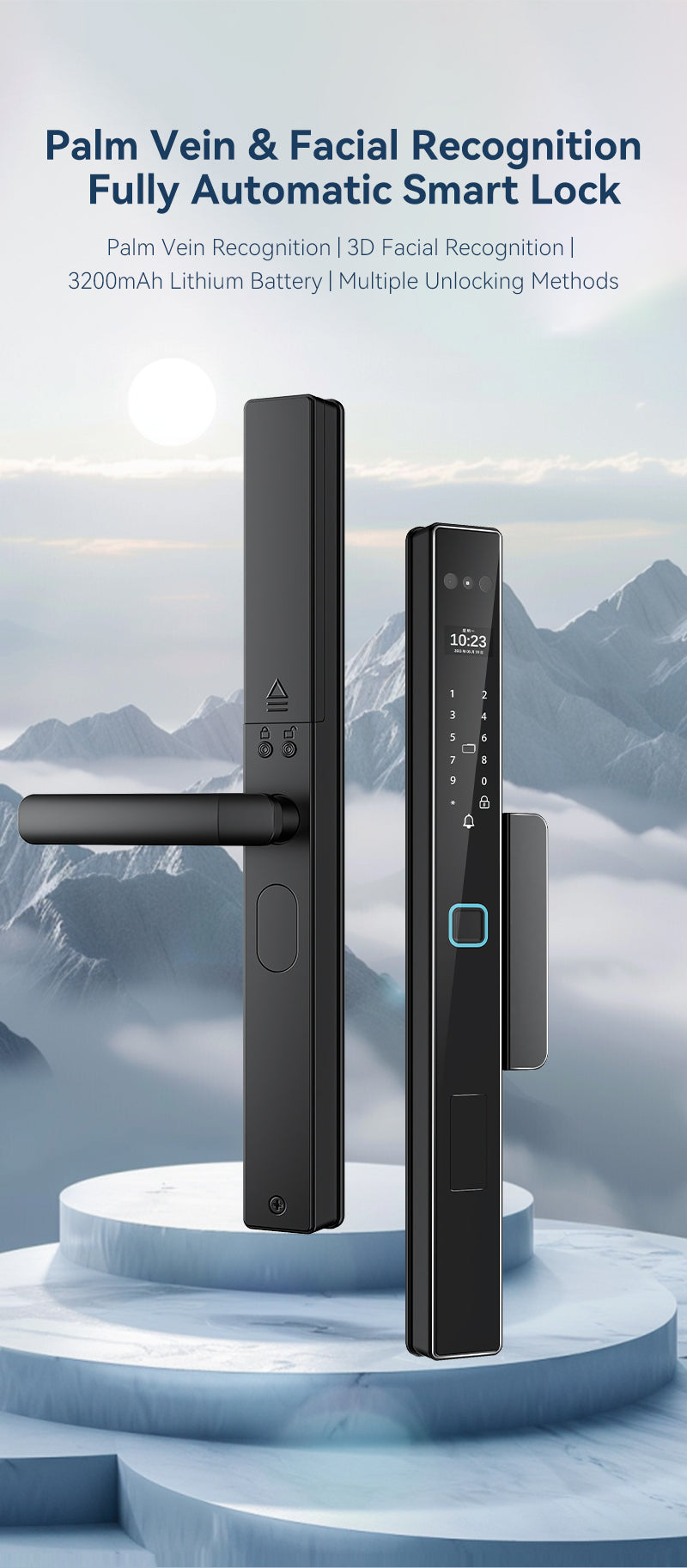 D1 Palm Vein & Facial RecognitionFully Automatic Smart Lock