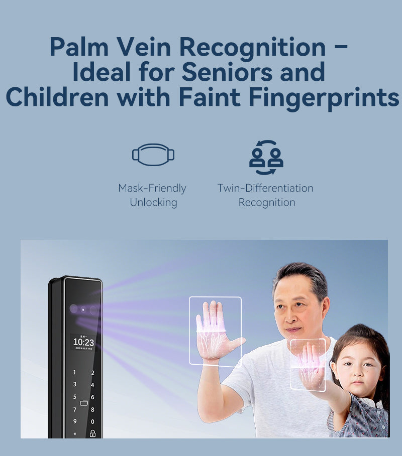 D1 Palm Vein & Facial RecognitionFully Automatic Smart Lock