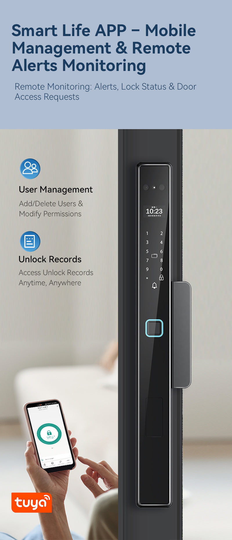 D1 Palm Vein & Facial RecognitionFully Automatic Smart Lock