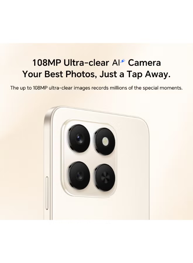 Honor X7d 5G Dual SIM Velvet Black 8GB RAM 256GB - Middle East Version