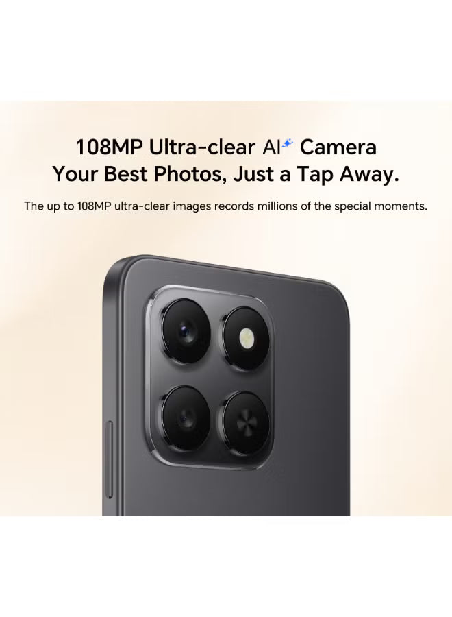 Honor X7d 5G Dual SIM Velvet Black 8GB RAM 256GB - Middle East Version