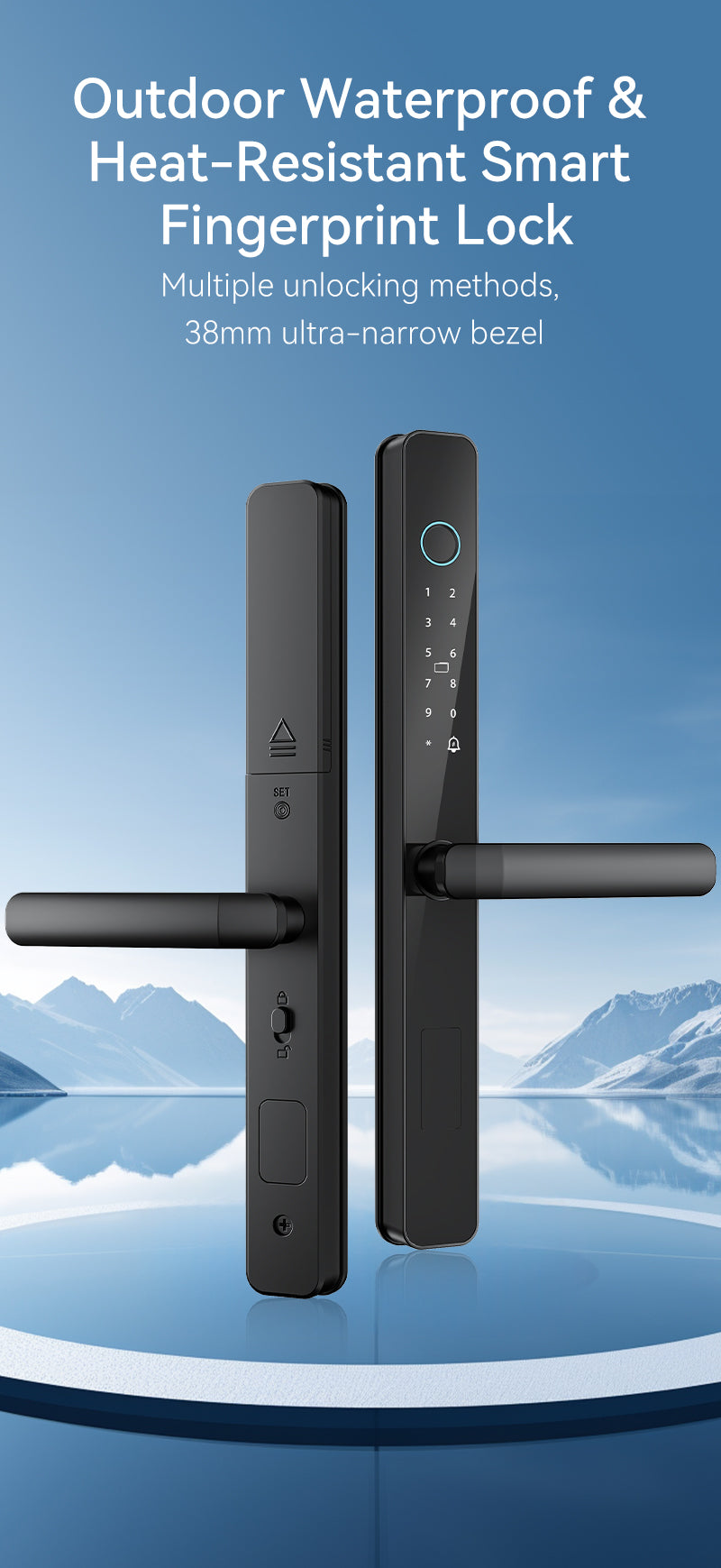 Y03 Outdoor Waterproof & Heat-Resistant Smart Fingerprint Lock