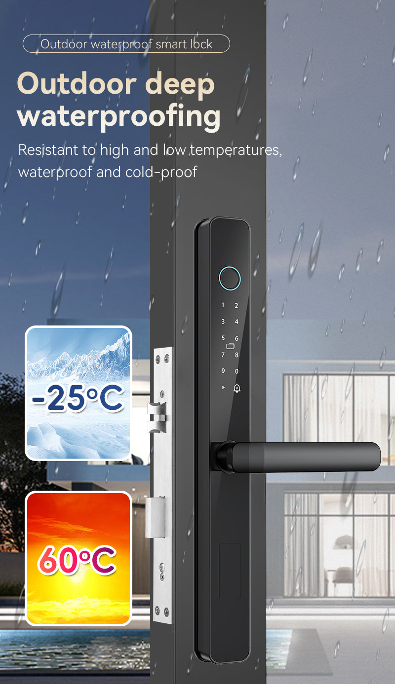 Y03 Outdoor Waterproof & Heat-Resistant Smart Fingerprint Lock