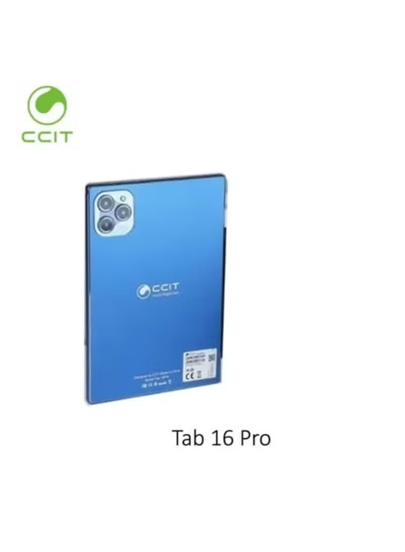 CCIT Tablet TAB 16PRO  10.1” immersive Android tablet display 16GB RAM + 1TB storage capacity 10000mAh long-lasting battery Dual SIM &amp; Wi-Fi connectivity